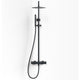 Primy Steel Pleasure 2 takdusjsett med hånddusj Svart matt Primy Takdusj INR-80001273
