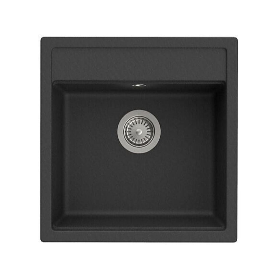 Roca Helsinki Quarzex Kjøkkenvask Svart / 43.5 cm Roca Kjøkkenvask GRO-1395704