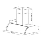 RørosHetta Cetus Sense Ventilator Vegghengt