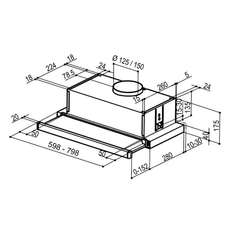 Røroshetta Crystall 1140 Uttrekksventilator