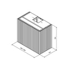 RørosHetta Groove Sense Ventilator Vegghengt