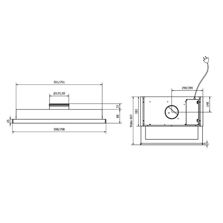 RørosHetta Slide Sense Ventilator til Overskap