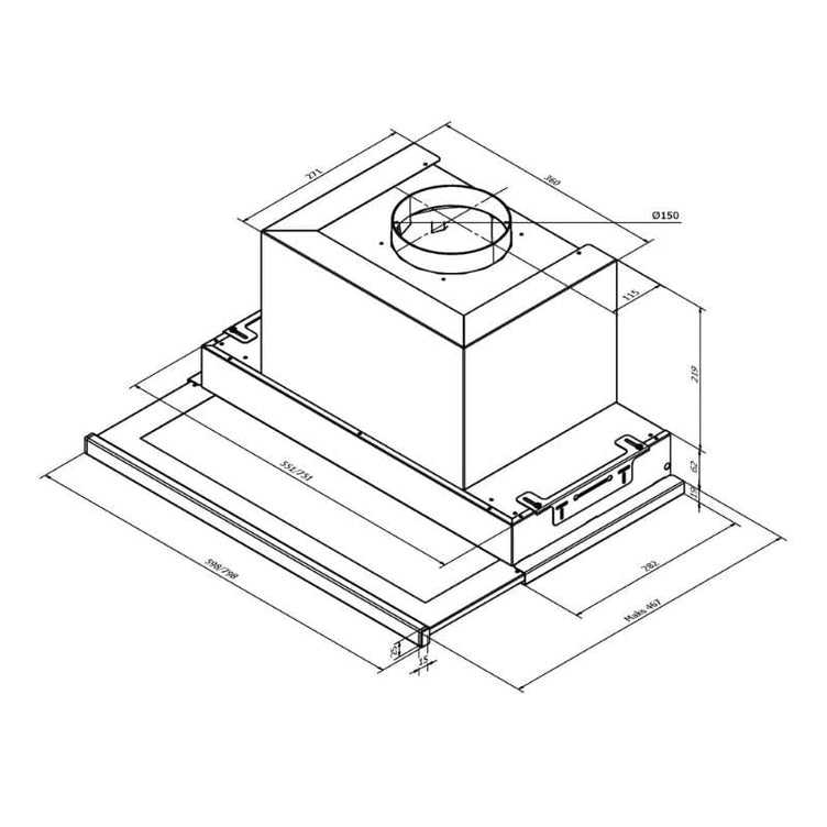 RørosHetta Slide Sense Ventilator til Overskap