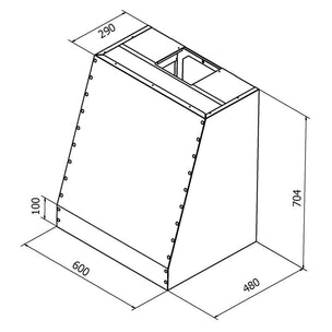 RørosHetta Stil Sense Vegghengt Ventilator 60cm