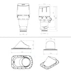 RørosHetta Takvifte ECO160P For slett plattak/papptakmed 11°–52°