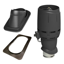 RørosHetta Takvifte ECO160P For slett plattak/papptakmed 11°–52° - svart