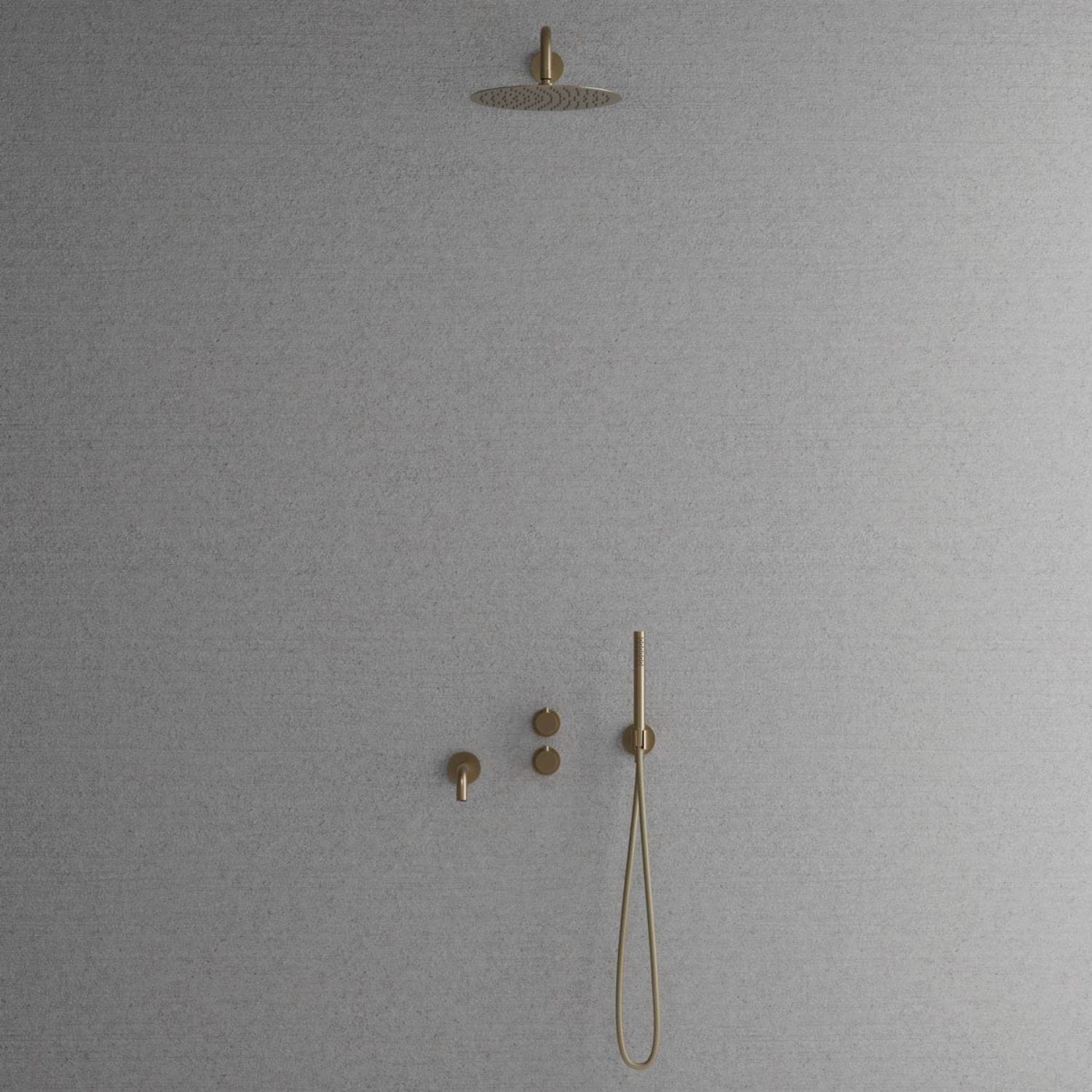 Scandtap Harmonized 3x Takdusj Innbygging Champagne Scandtap Blandebatteri innbygging SC-21054
