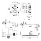 Scandtap Harmonized 3x Takdusj Innbygging
