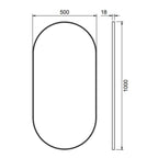 Scandtap SOLID M1 ovalt speil (ramme)