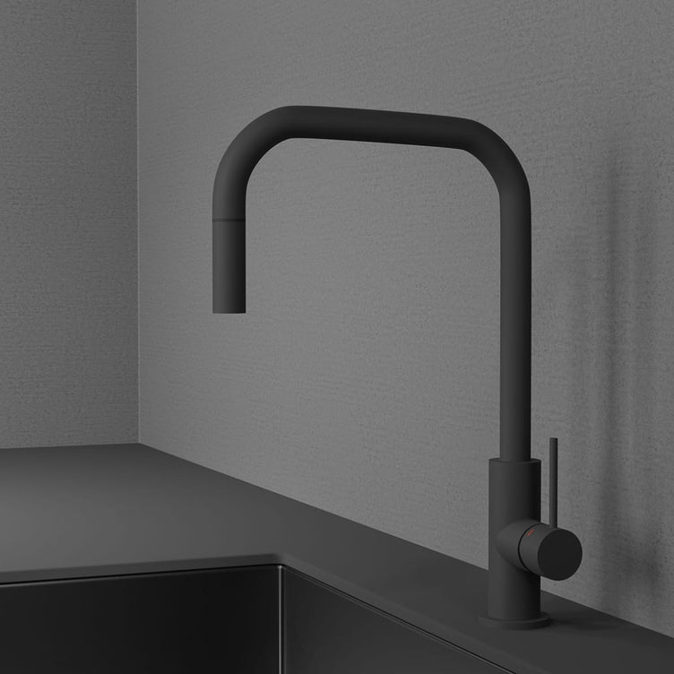 Scandtap ACCENT SQUARE kjøkkenarmatur med uttrekk