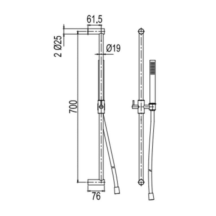 Scandtap Steel Pleasure Dusjsett