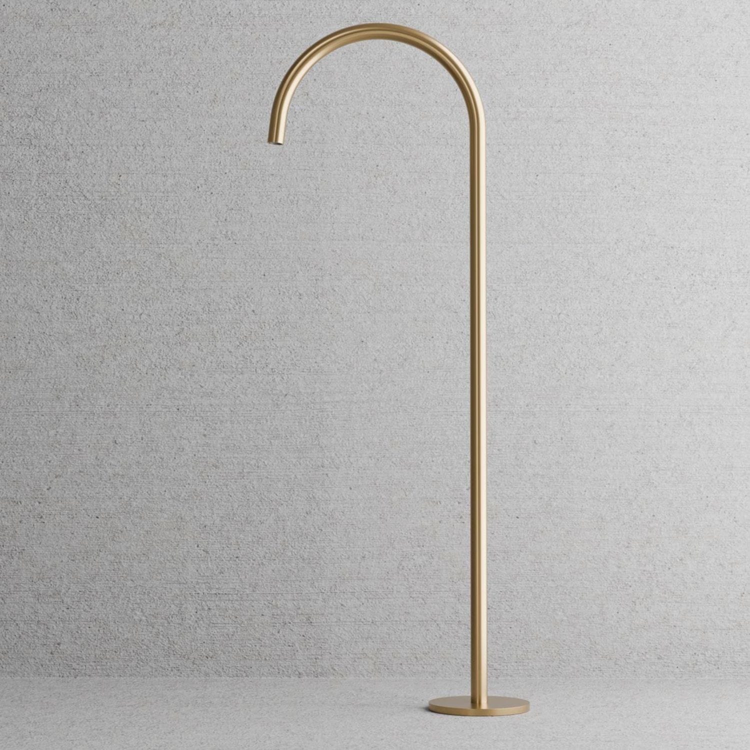 Scandtap Steel Harmonized Gulvmontert Badekartut Champagne Scandtap Tilbehør blandebatteri SC-21171