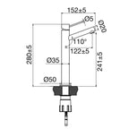 Scandtap Steel Vector High Servantbatteri