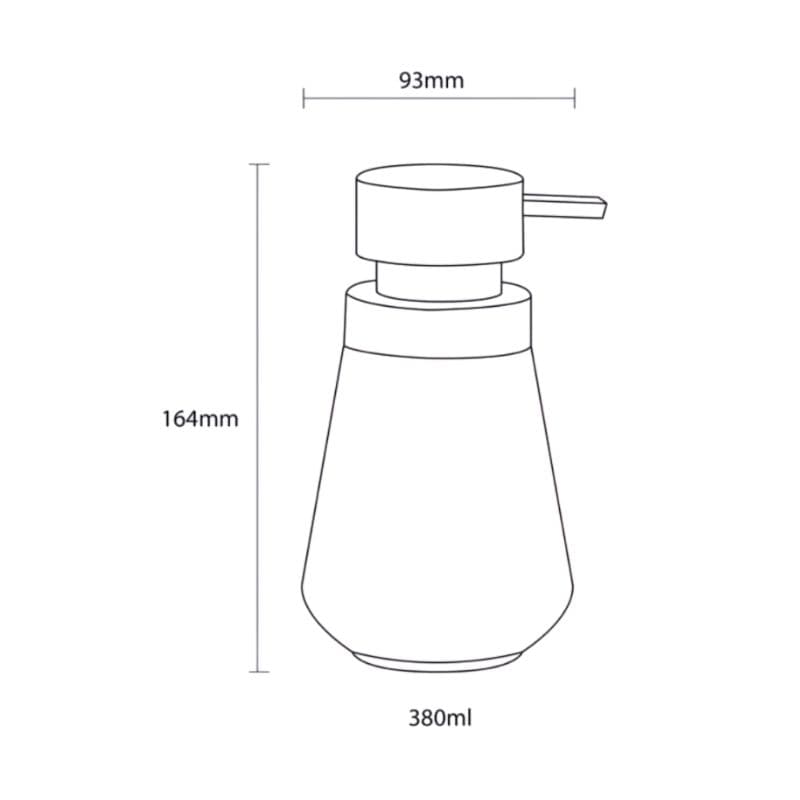 Sealskin Conical Såpedispenser  Svart Sealskin Såpedispenser CO-V330219