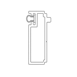 Sealskin Inc Utforingsprofil for svingdører H200cm