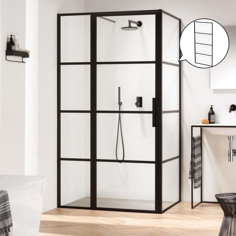 Sealskin Soho Sidevegg B70-100cm - for Dusjhjørne Sealskin Dusjvegg