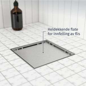 Slidedrain Kvadrat Slukrist Tile Insert