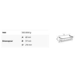 Smedbo Sideline DK1001 Dusjkurv - Krom