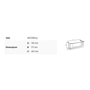Smedbo Sideline DK1002 Dusjkurv - Krom