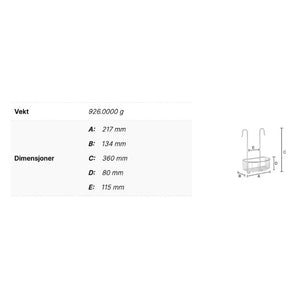 Smedbo DK1048 Dusjkurv for Dusjbatteri - Krom