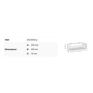 Smedbo Sideline DK1101 enkel dusjkurv Krom