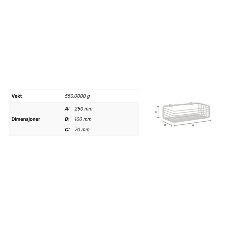 Smedbo Sideline DK1101 enkel dusjkurv Krom