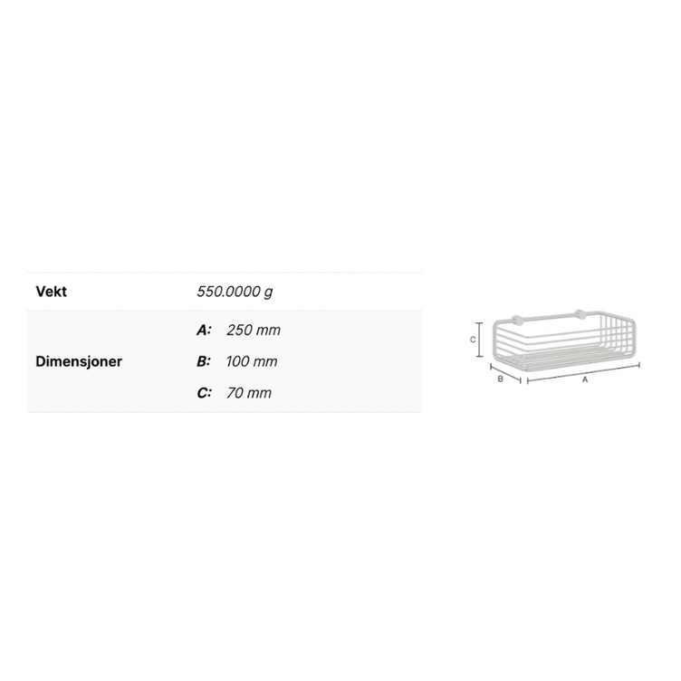 Smedbo Sideline DK1101 enkel dusjkurv Krom