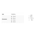 Smedbo DK2111 Krok til Sideline Kurver - Krom