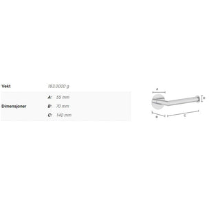 Smedbo Dot 3411 Toalettrullholder Selvklebende