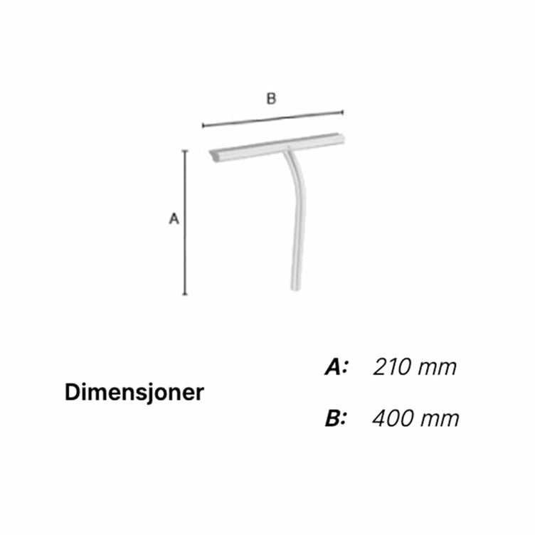 Smedbo 2142 Dusjnal - Langt Blad