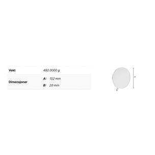 Smedbo Outline FK442 Sminkespeil 5x Selvklebende
