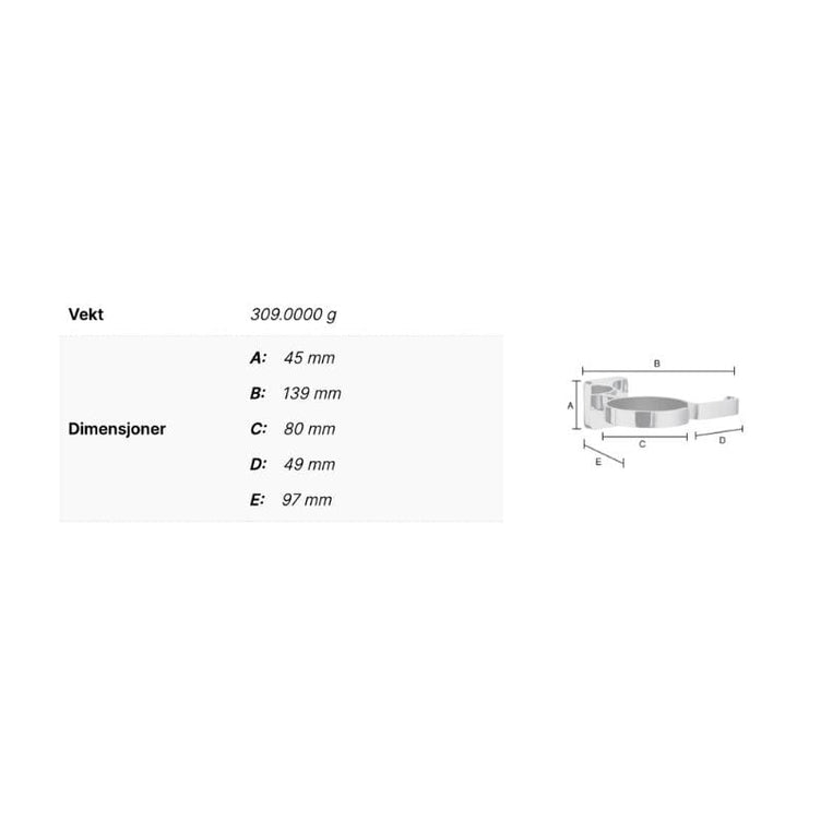 Smedbo ICE OK323 Holder for Rettetang