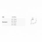 Smedbo ICE OK341 Toalettrullholder