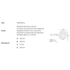 Smedbo Outline 491 Sminkespeil 7x Vegghengt