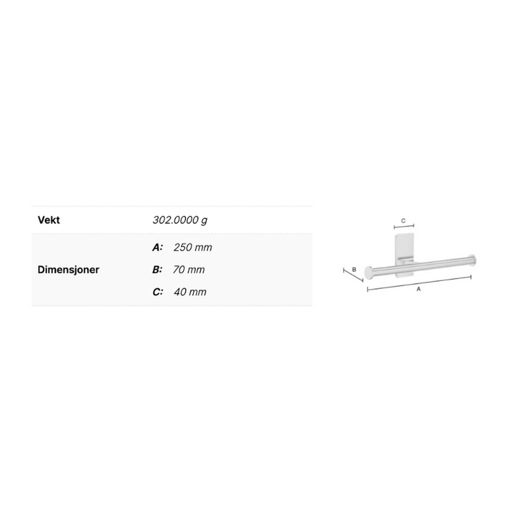 Smedbo Pool ZK320 Reserverullholder