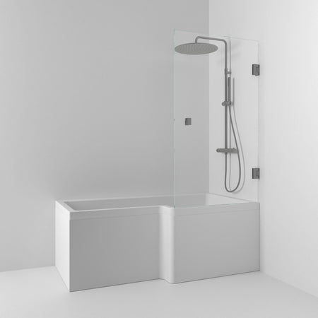 Svedbergs 180° Svingbar Badekarvegg 81cm