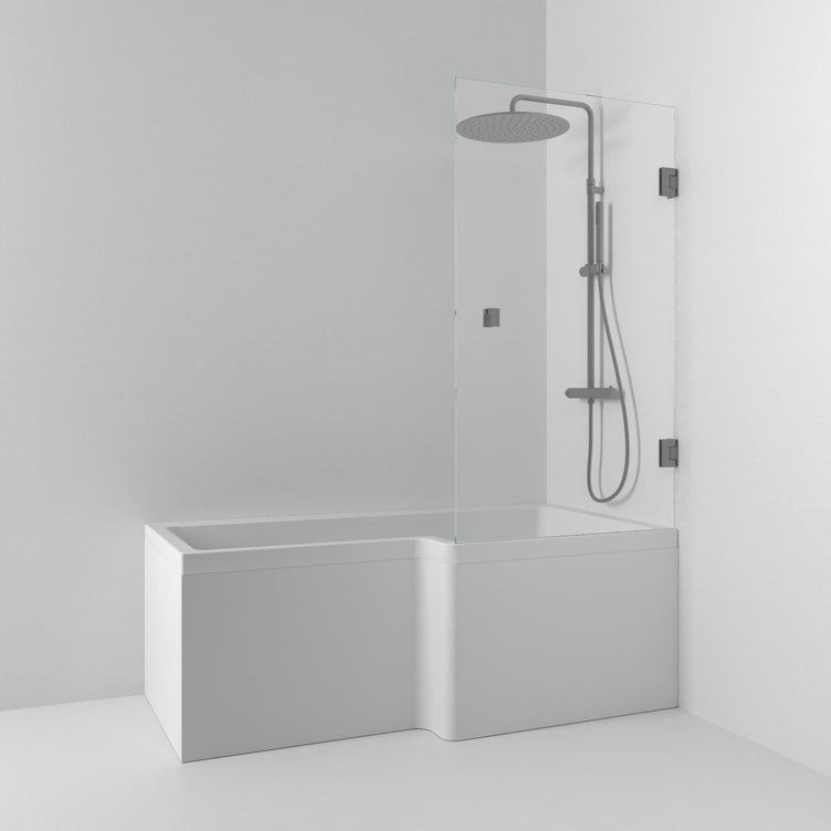 Svedbergs 180° Svingbar Badekarvegg 81cm