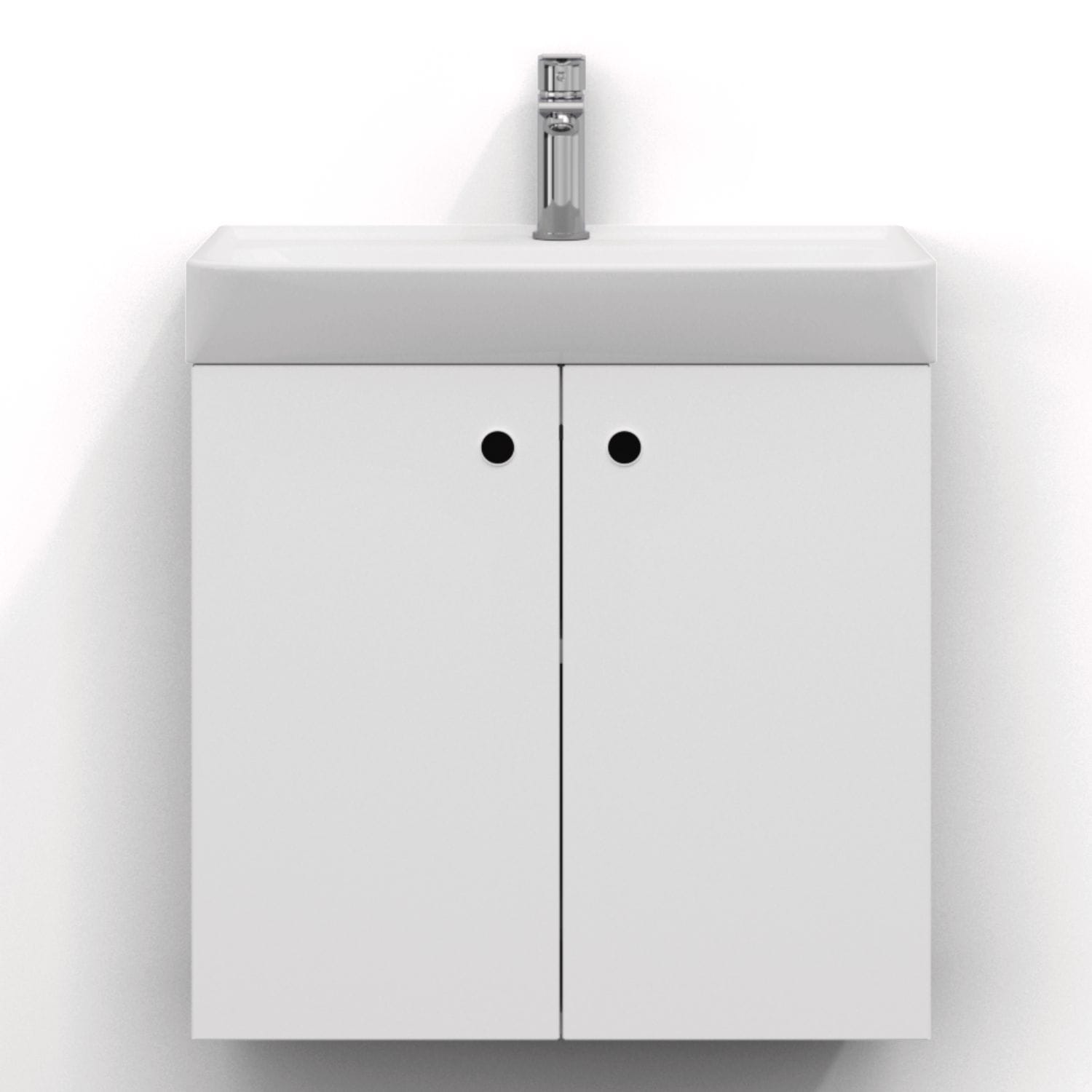 Svedbergs Intro Slim Servantskap 2 Dører Hvit matt / 60x35cm Svedbergs Servantskap SV-273560