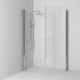 Svedbergs Skoga Dusjhjørne Asymmetrisk Krom / 117x80cm / Klart glass Svedbergs Dusjhjørne SV-60807487