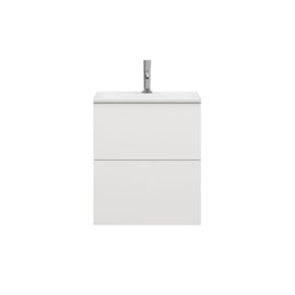 Svedbergs STILLA Slim D35 Servantskap med 2 skuff - Hvit / 50cm / Plan