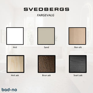 Svedbergs Veggskap Skrog Baderom uten dør
