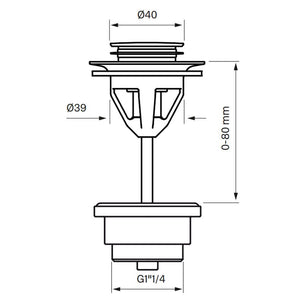 Tapwell 58200 Bunnventil Servant