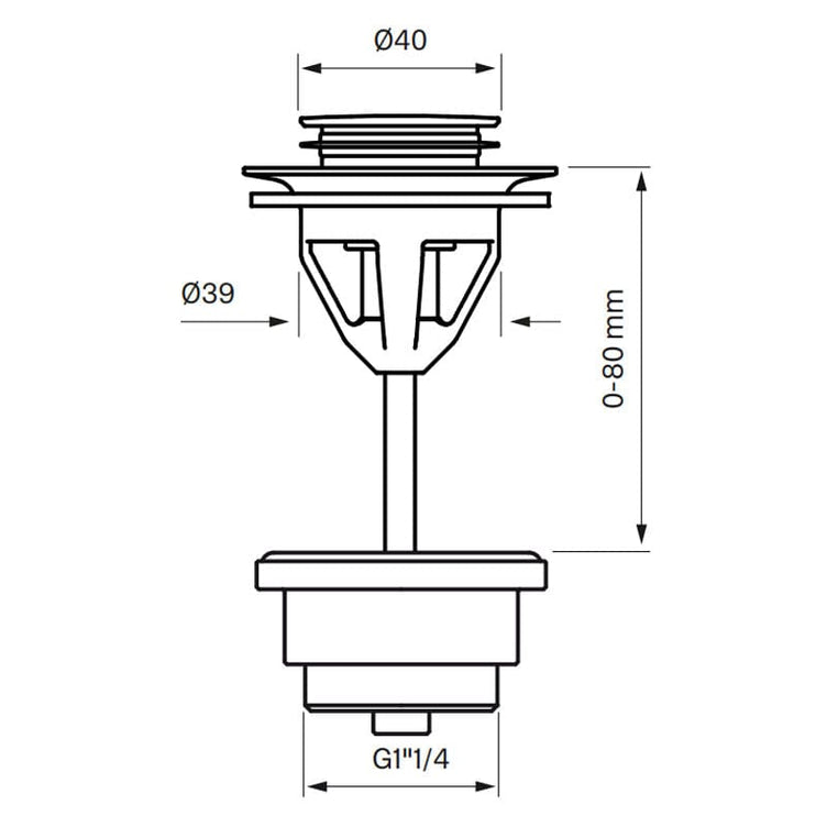 Tapwell 58200 Bunnventil Servant