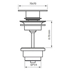 Tapwell 82200 Bunnventil Servant