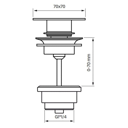 Tapwell 82200 Bunnventil Servant
