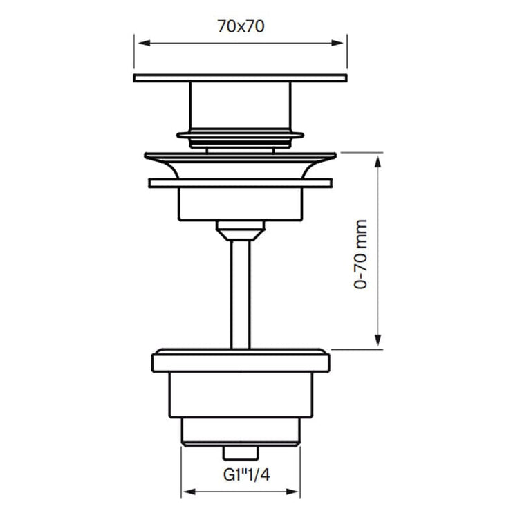 Tapwell 82200 Bunnventil Servant