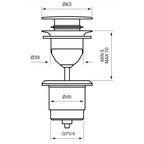 Tapwell 84200 Bunnventil Servant