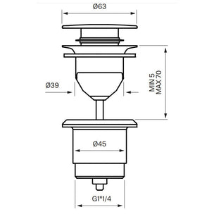 Tapwell 84200 Bunnventil Servant