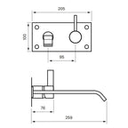 Tapwell ARM008 Servantbatteri Innbygging