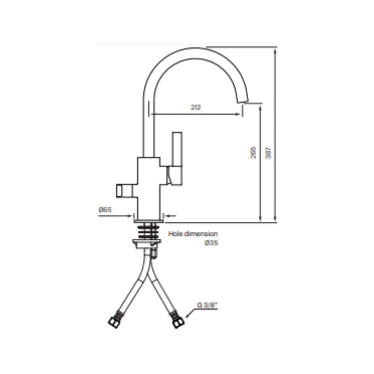 Tapwell ARM384 Kjøkkenarmatur